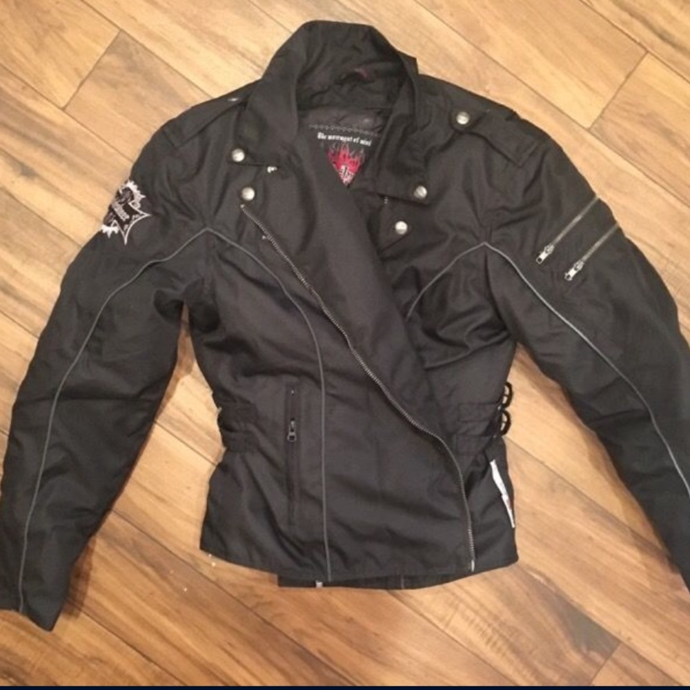 Black Fieldsheer Motorcycle Jacket size small